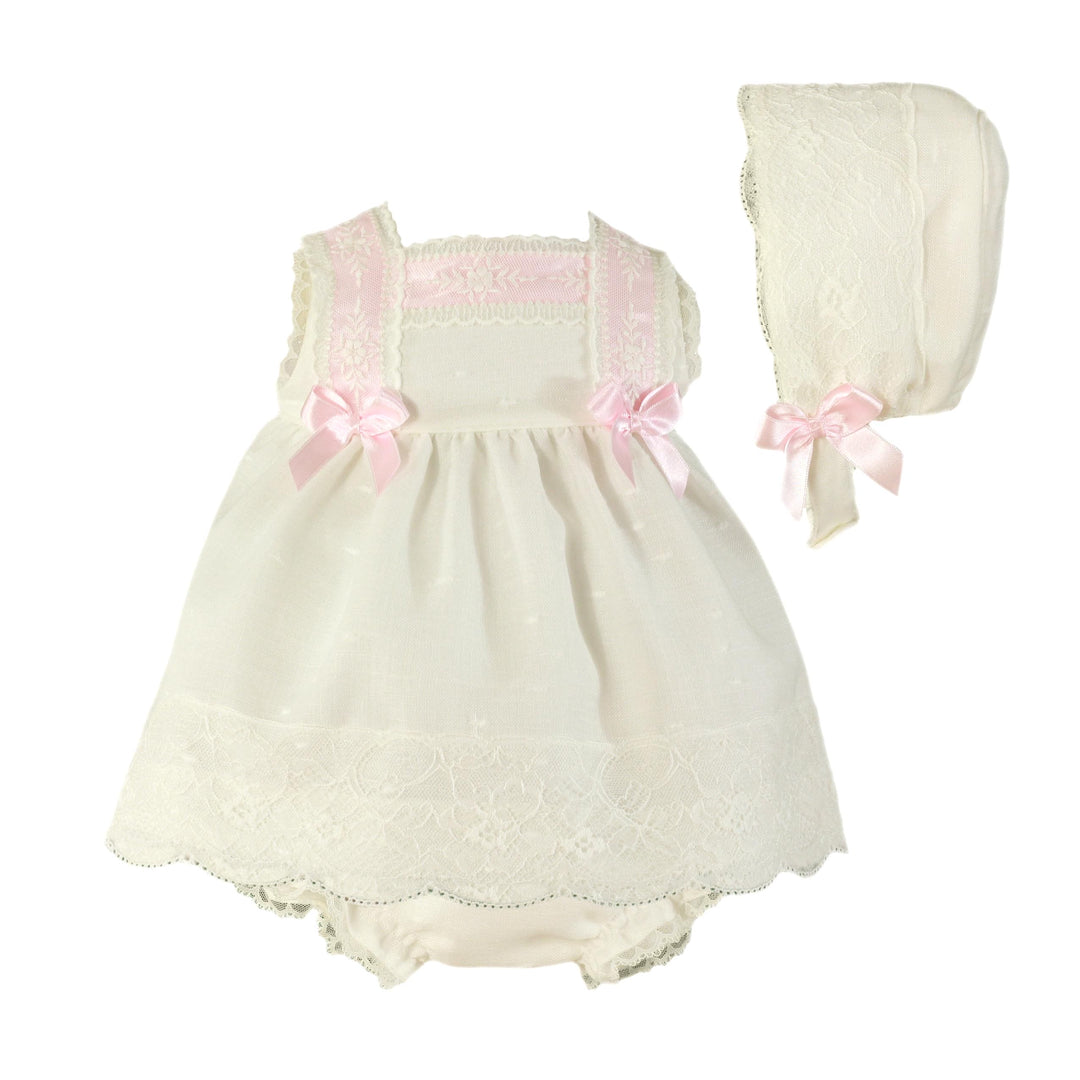 Beautiful Miranda Dress, Pants & Bonnet Set - 0020 VBG