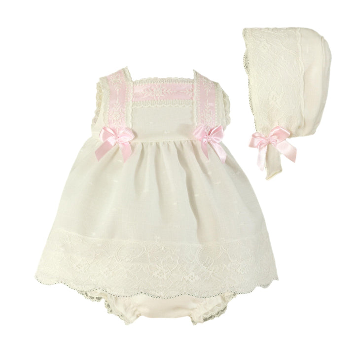 Beautiful Miranda Dress, Pants & Bonnet Set - 0020 VBG