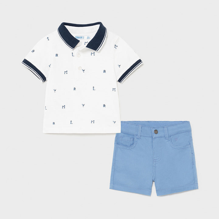 Mayoral Polo Bermuda set baby boy 1254