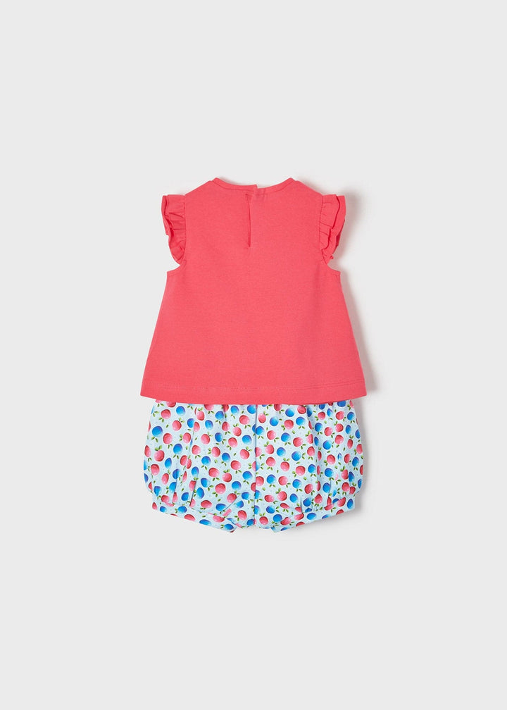 Mayoral Patterned Short Set - 1244 - Summer  - Turquoise