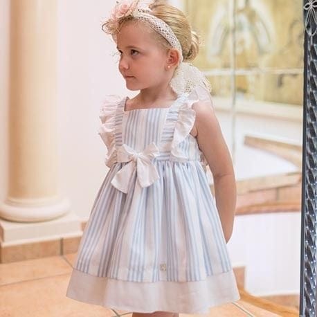 dolce petit blue dress Dolce Petit girls dress 23-2233-V