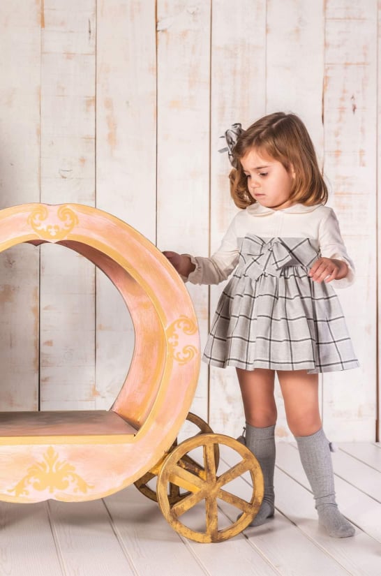 Babine Grey Check Dress - Winter 2021 - 2212817 Babine