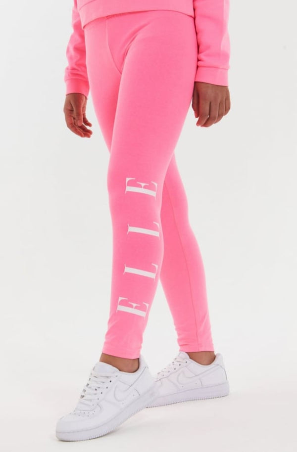 Elle Pink 2 Piece Set - Zip Hoodie & Leggings Fitness