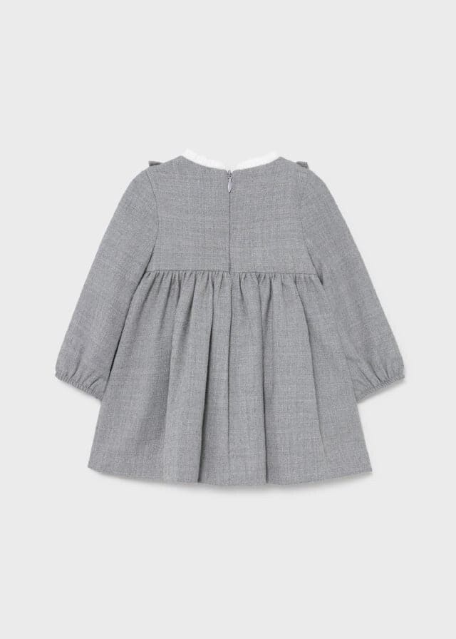 Mayoral Embroidered flannel dress for baby girl - 2907