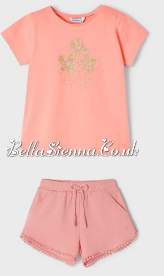 Mayoral short set - Flamingo - 1749