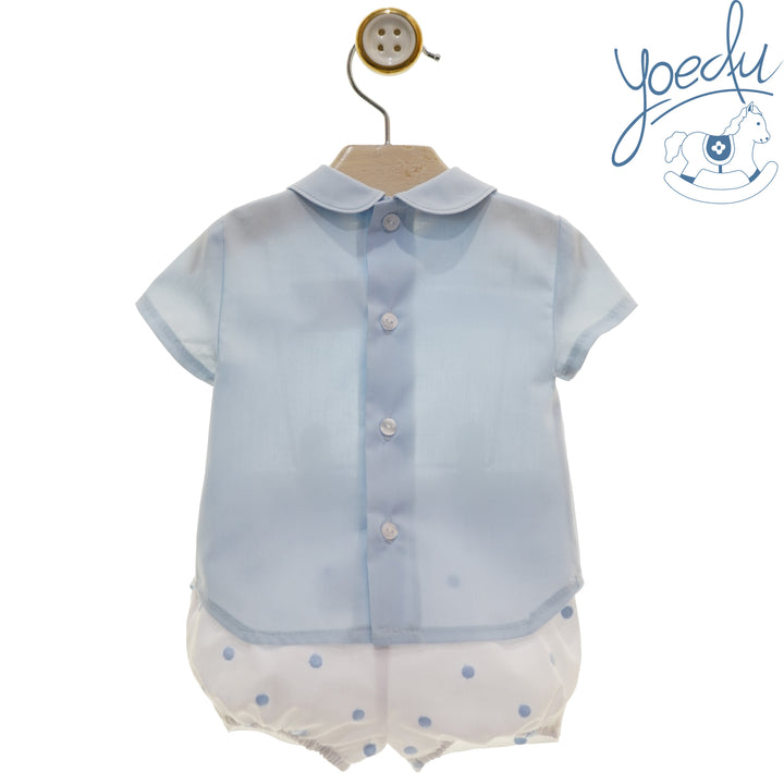 Yoedu Boys Blue & White Two Piece Set - 0023