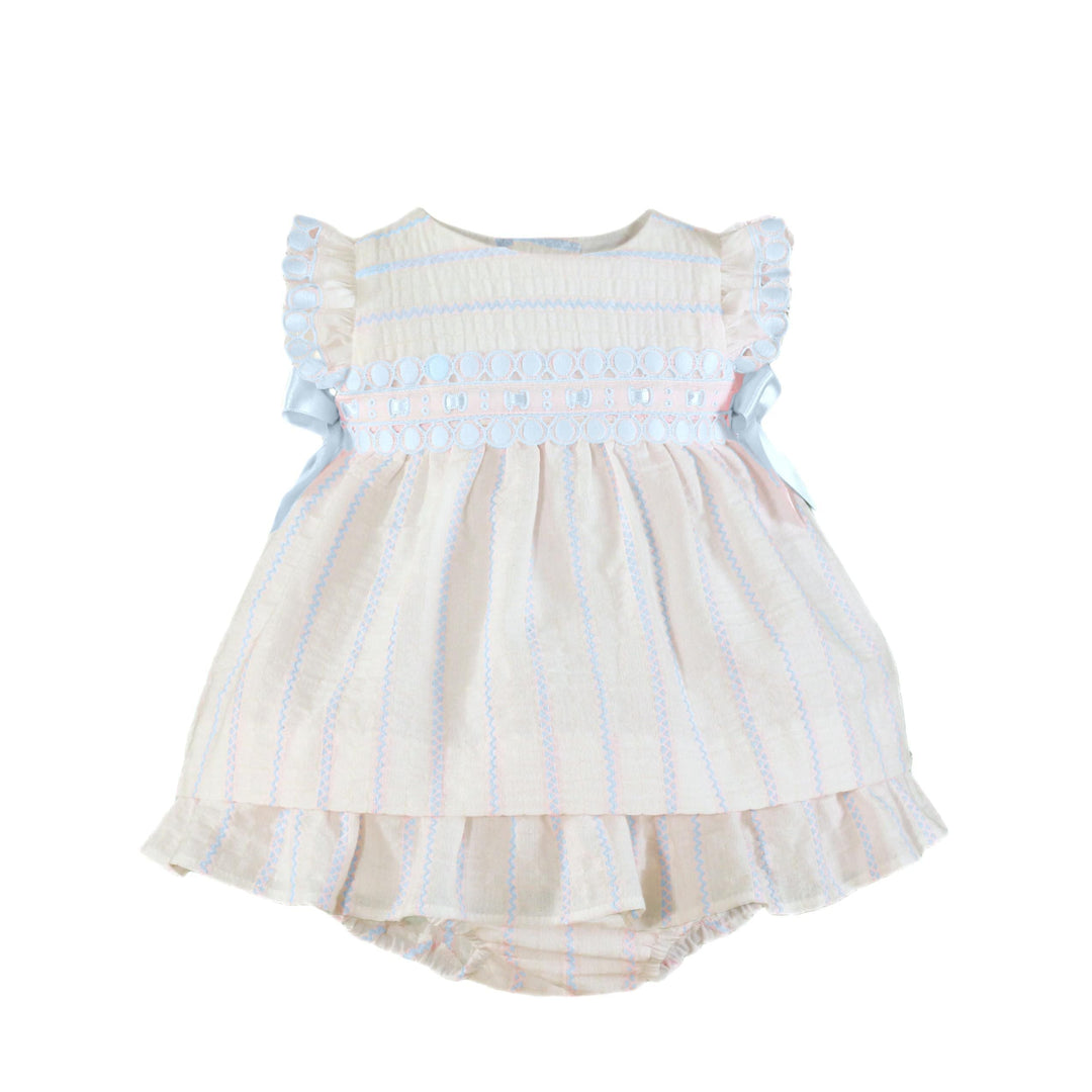 Miranda Blue & White Dress & Pants Set - 27/VB
