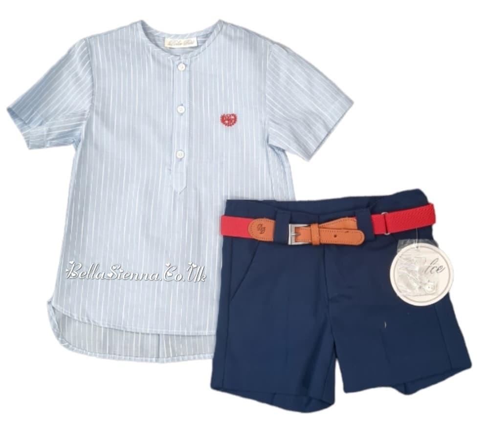 Dolce Petit Boys Smart Shirt & Shorts Set  - 2263