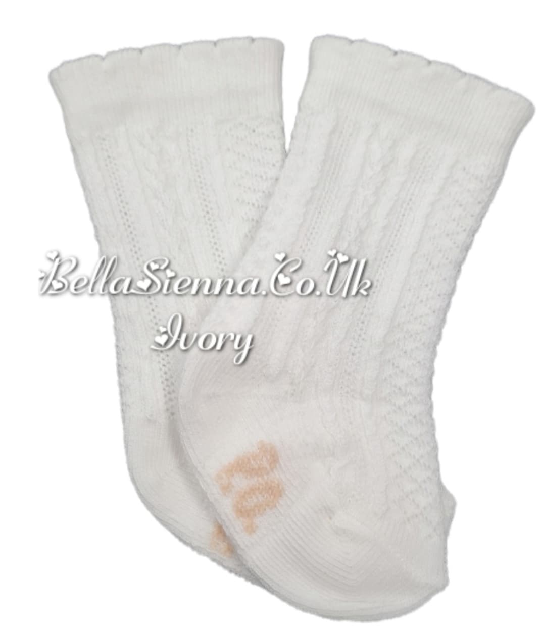 Pretty Originals Unisex Ivory Knee High Socks SP50201X