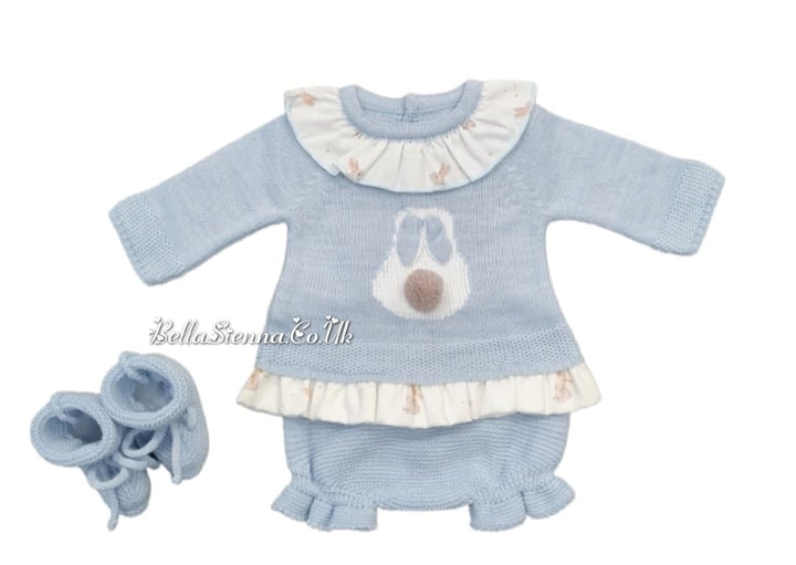 Mac ilusion Baby Girls Knitted Dress Set 8636