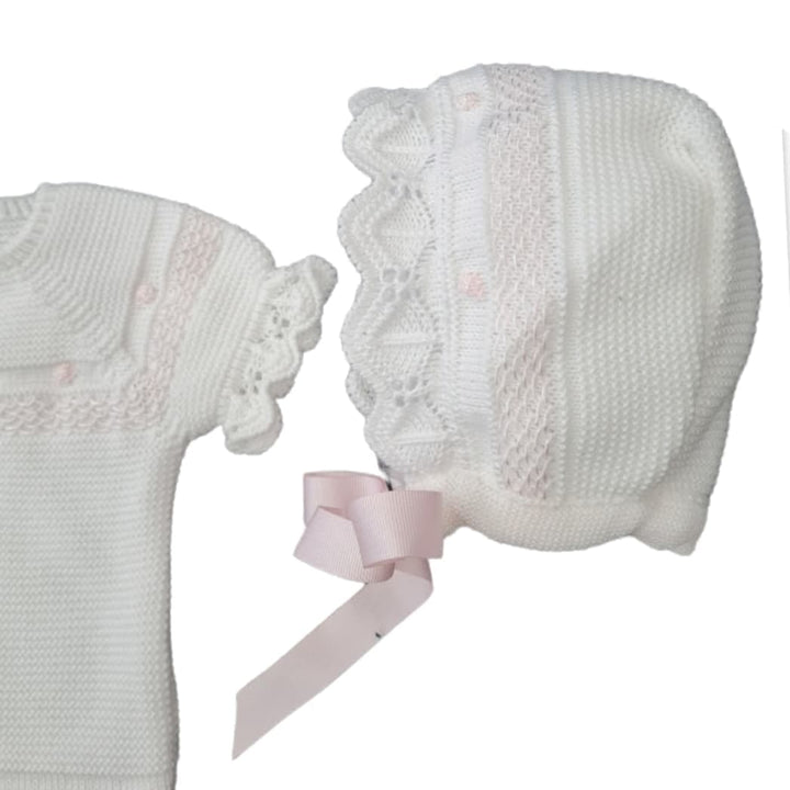 Mac ilusion 4 Piece White/Baby Pink Set Baby 7626