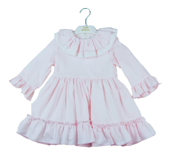 Lor Miral - Eva Class Girls Ruffle Dress - 22404 - PINK