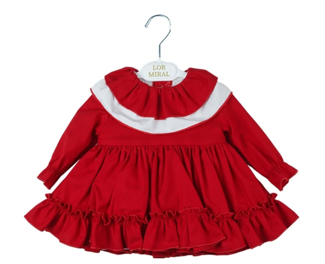 Lor Miral - Eva Class Red Dress, Pants & Bonnet Set - 22004 - RED