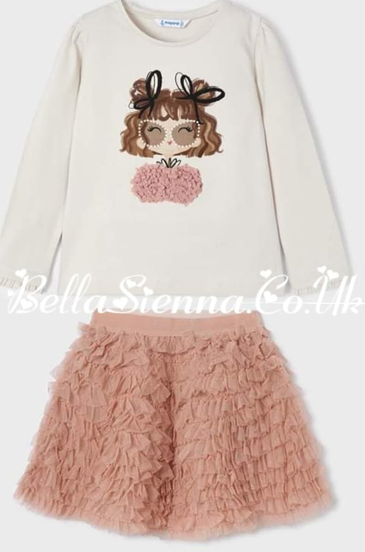 Mayoral *ECOFRIENDS long sleeved short set for girls 4026-4945