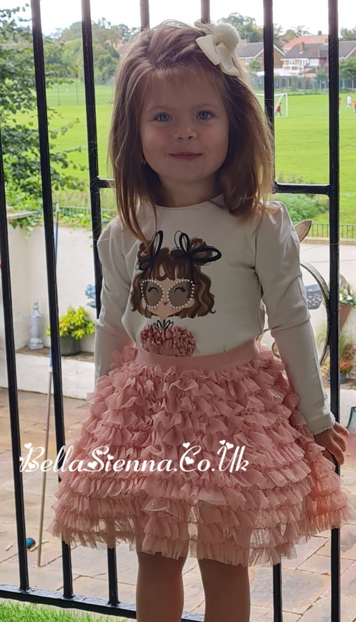 Mayoral *ECOFRIENDS long sleeved short set for girls 4026-4945