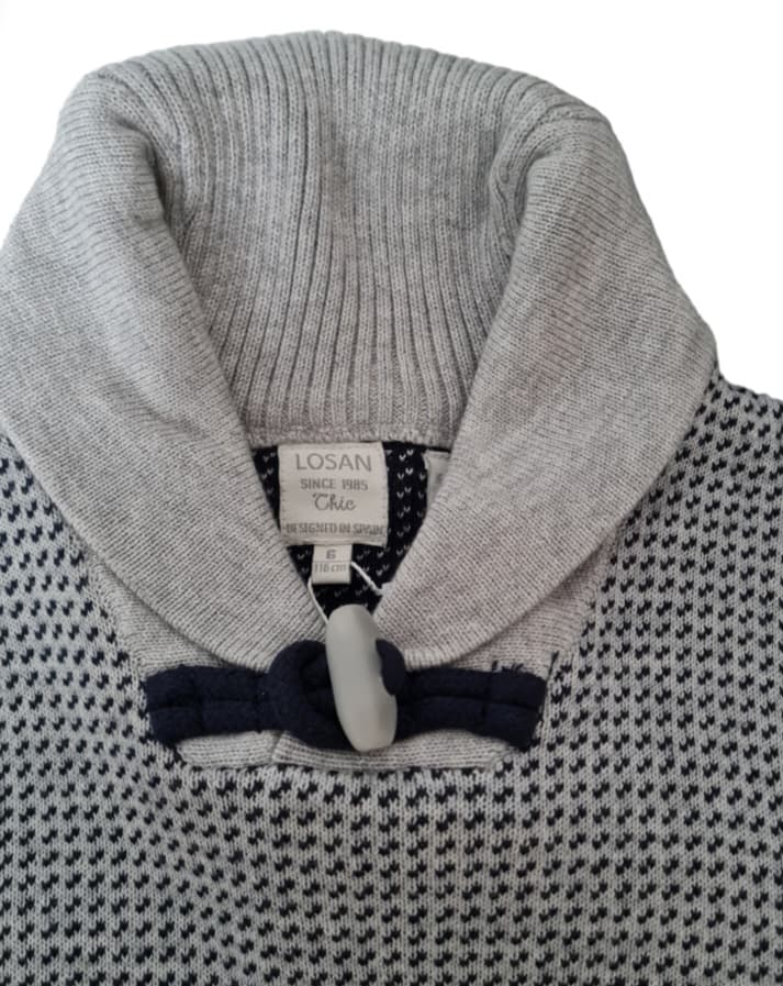 Losan Chic - Boys Grey Knitted Jumper 5790