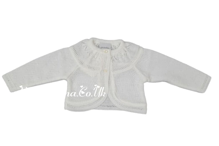 Dandelion Baby Girls White Cardigan A3804