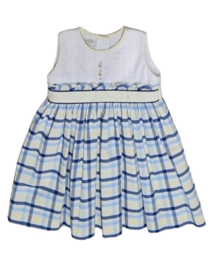 Pretty Originals Girls Summer Check Dress And Matching Headband BD01944
