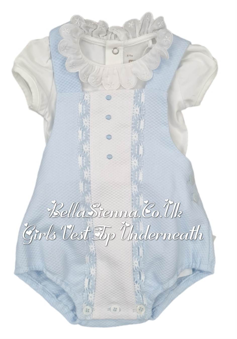 Miranda Unisex Blue Romper 0023