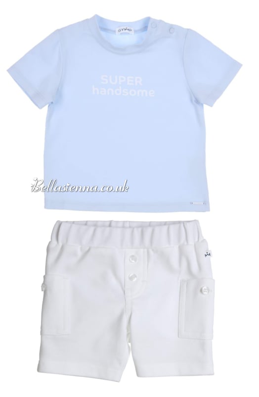 GYMP - Gorgeous Young Misters & Princesses Baby Blue T-shirt & Shorts Set 35394