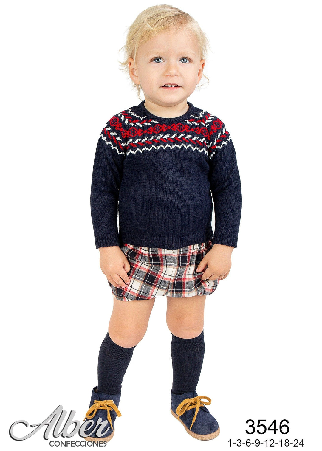 Alber Boys Two Piece Set - Jumper & Shorts - 3546
