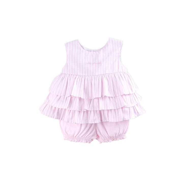 Tutto Piccolo Two Piece Set - Pink Stripe - 3690