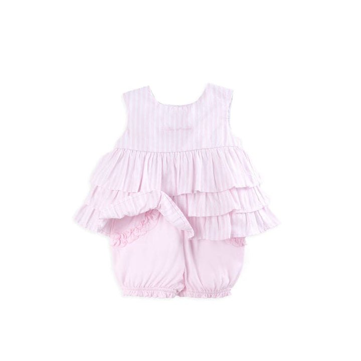 Tutto Piccolo Two Piece Set - Pink Stripe - 3690