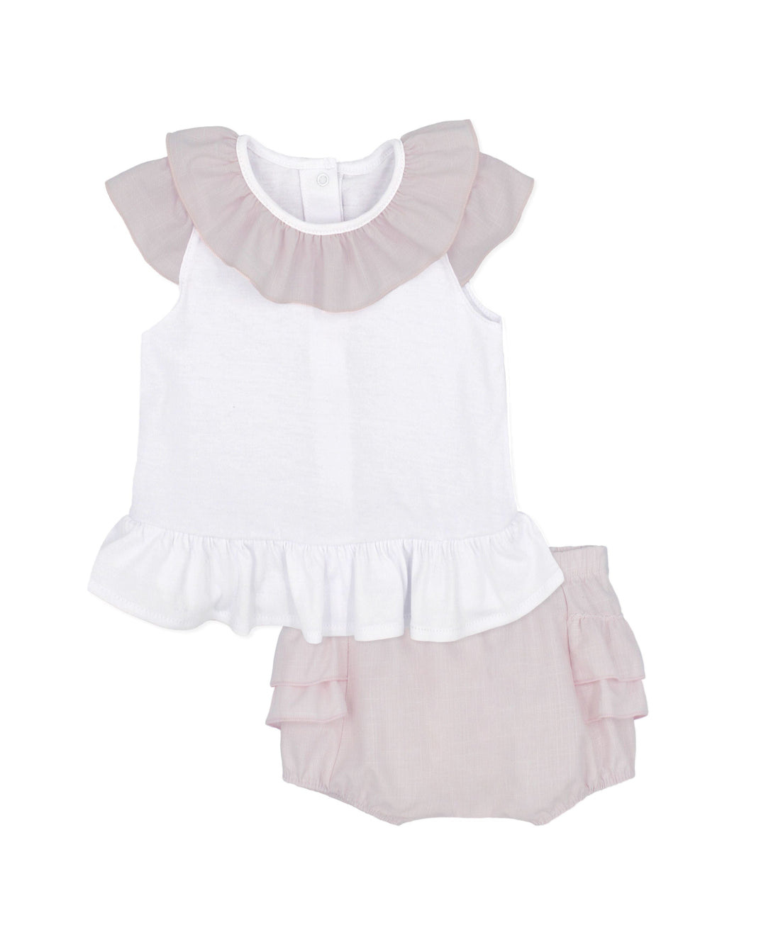 Rapife Girls Pink & White Two Piece Set- 4213