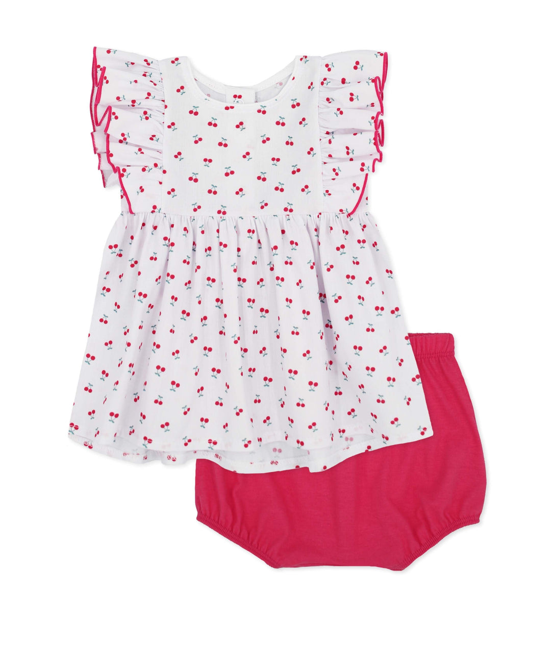 Rapife Girls Cherry Print Set - 5019 - Fuscia Pink
