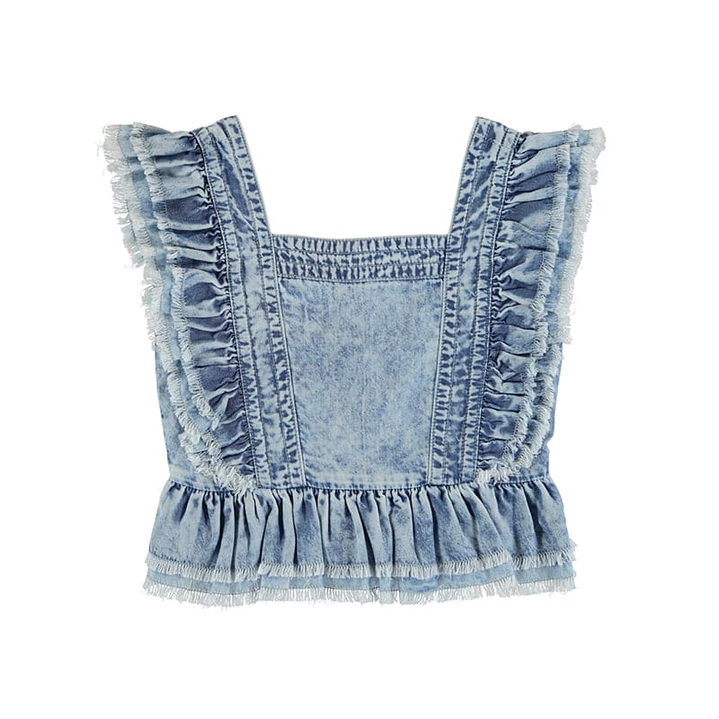 Mayoral Denim Look Shorts & Top Set 6124, 6219
