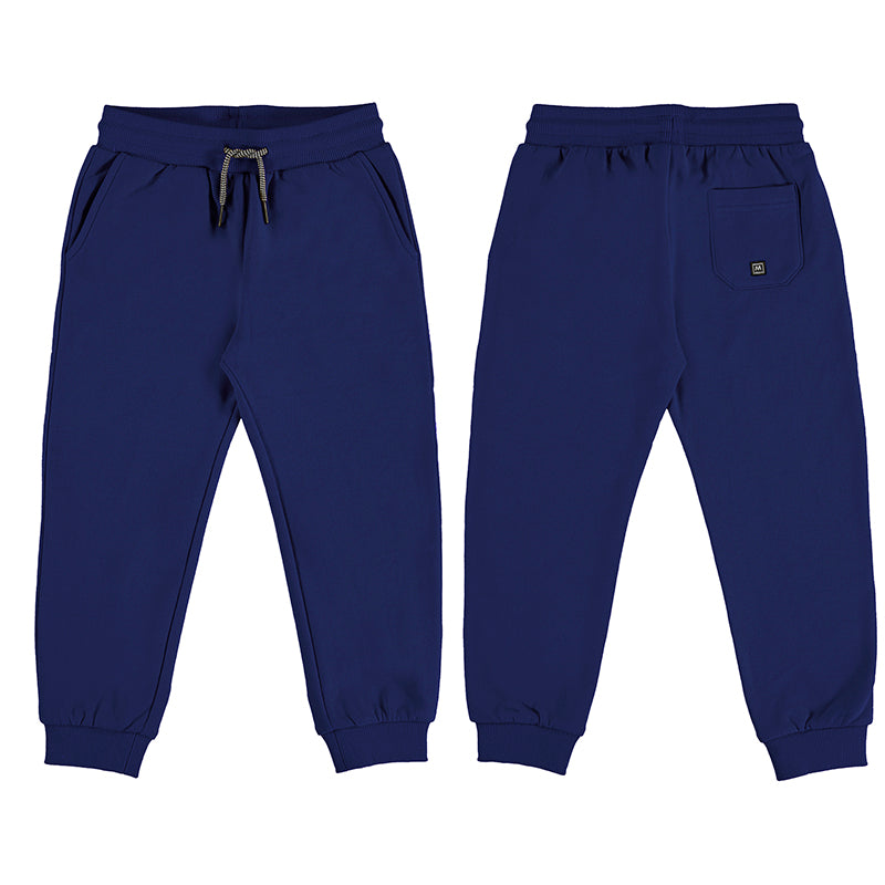 Mayoral Cuffed Fleece Joggers & Matching Long Sleeved T-shirt - 725 - Cobalt Blue
