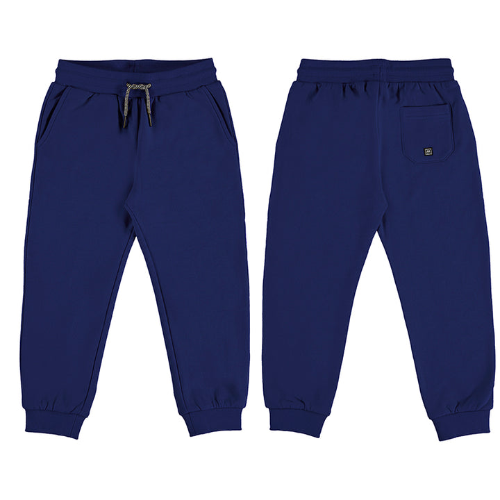 Mayoral Cuffed Fleece Joggers & Matching Long Sleeved T-shirt - 725 - Cobalt Blue