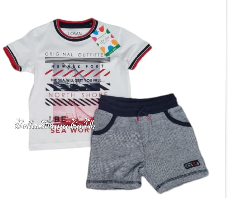 Losan Casual Fun Holiday T-Shirt And Short Set