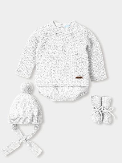 Mac ilusion White Unisex Four Piece Knitted Outfit - 8628 - Blanco