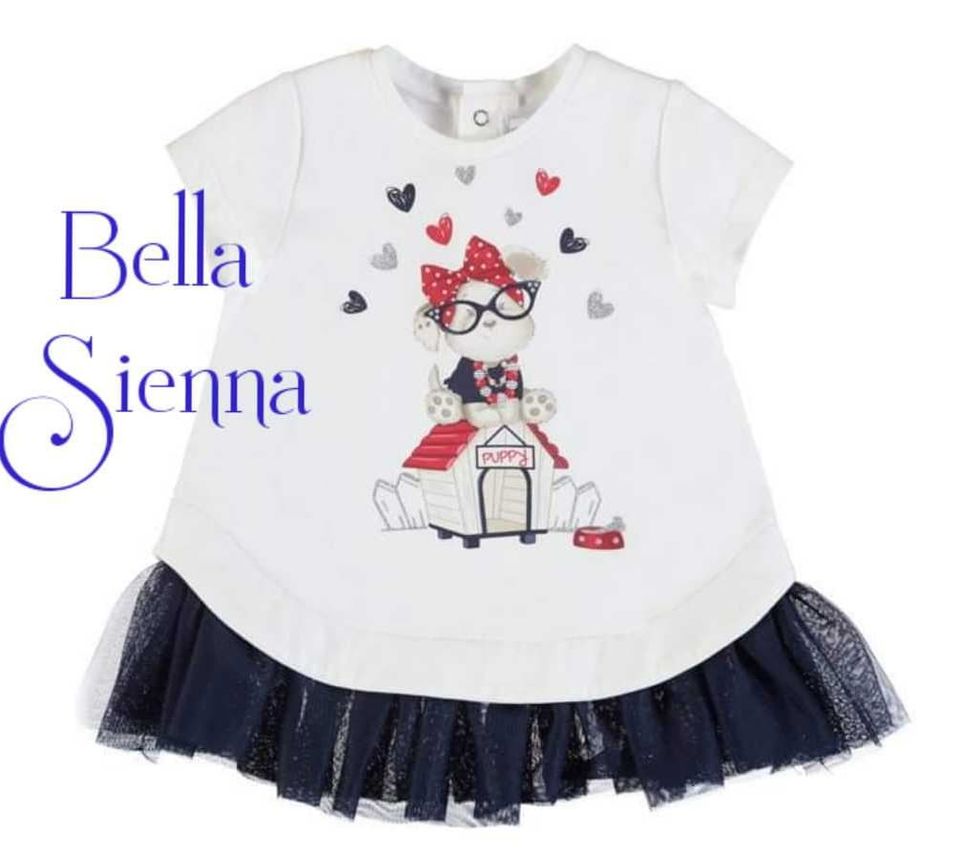 Mayoral Baby Girls Navy Tulle Dress 1925
