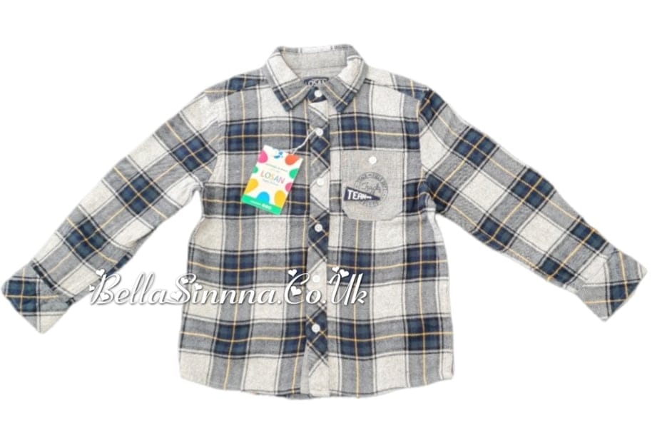 Losan long sleeve check shirt boy