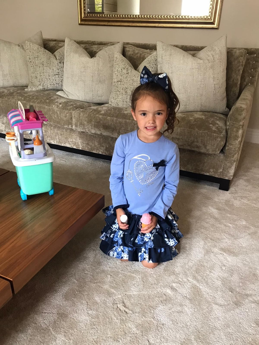 A Dee Blue Rose-Harlie dress A Dee