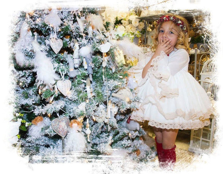 La Marquesita Real Shirley Christmas Dress And Coat - Puffball - LMR