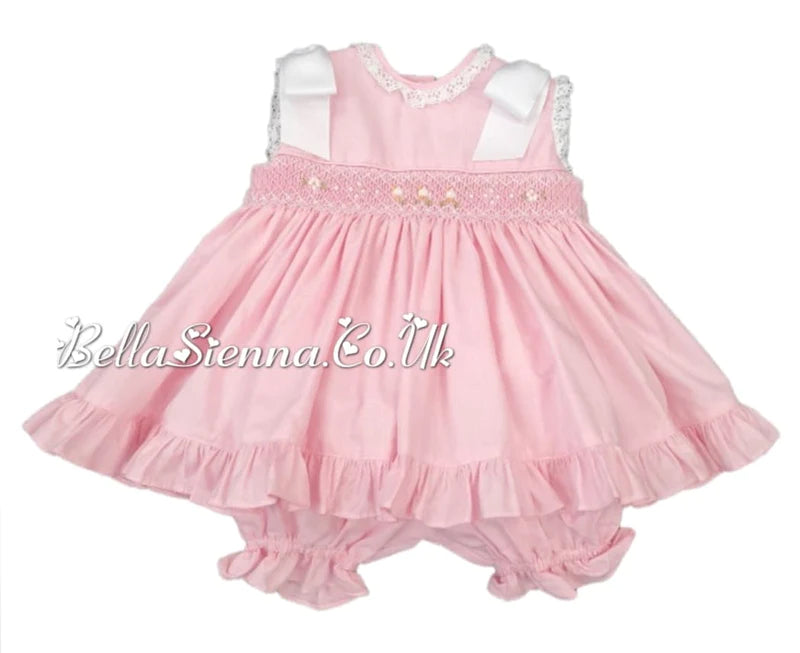 Pretty Originals Pink Dress Set For Baby Girls MT02113