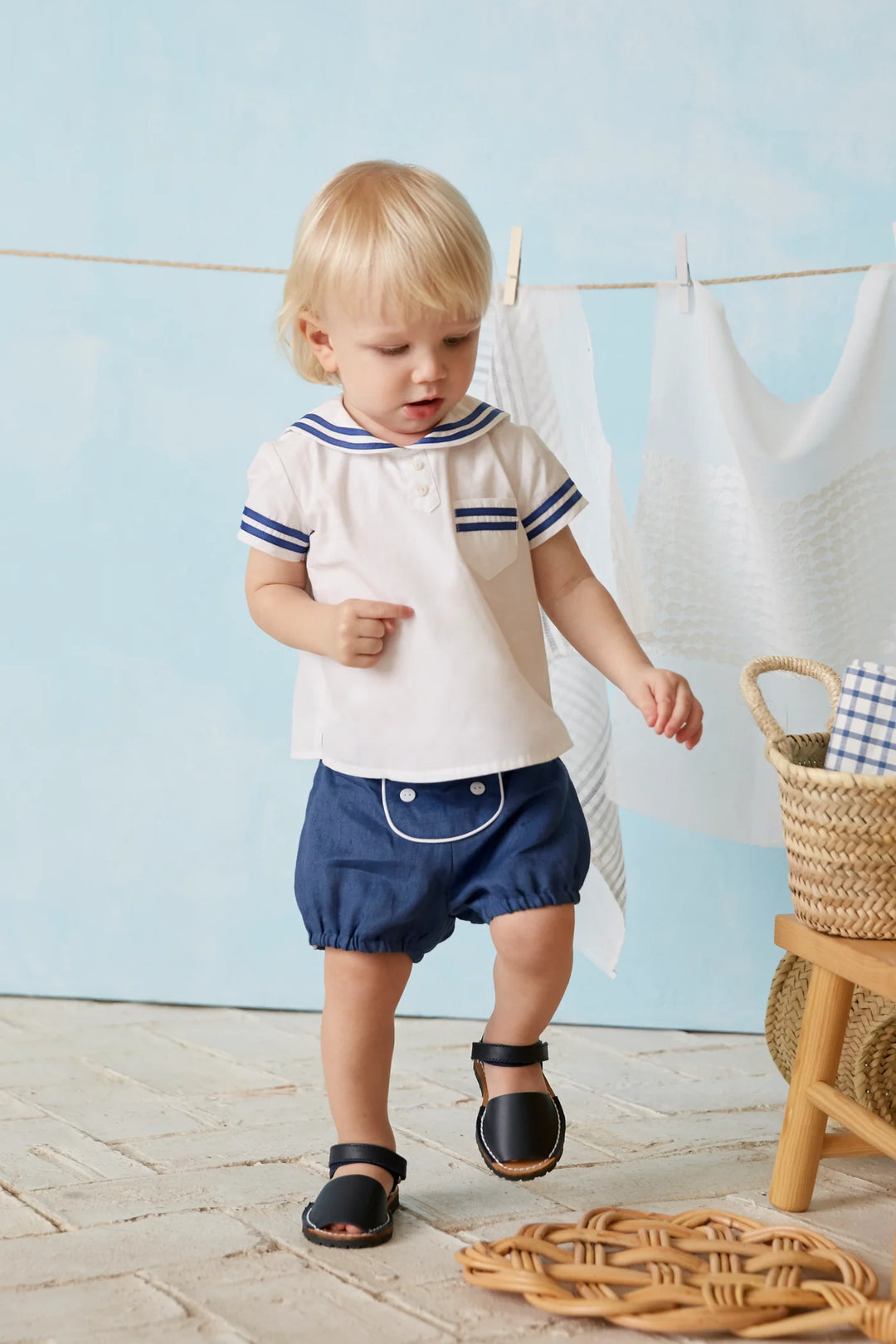 Martin Aranda Boys Sailor Style Shorts Set - 20046