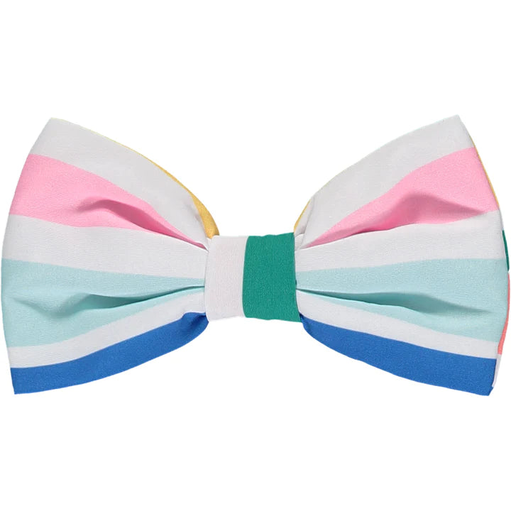 A Dee Stripe Bow Hairclip - S231905 - URENNA