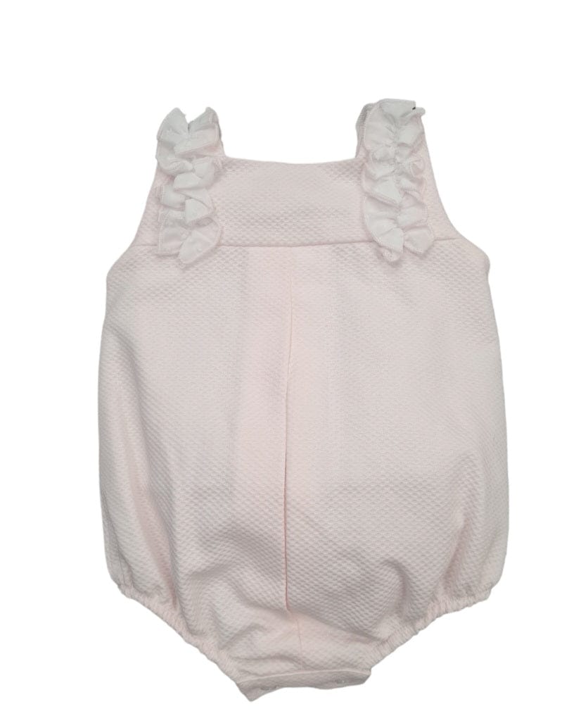 Lor Miral Pink & White Frill Romper Shortie - 31119
