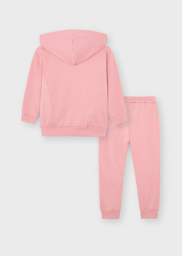 Mayoral Appliqué pink sequin tracksuit for girl 4840