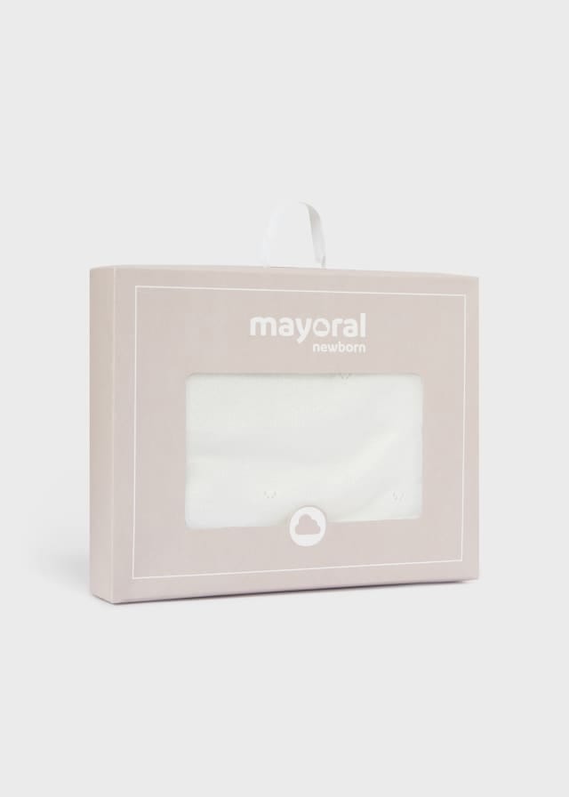 Mayoral Baby ruffle blanket - Shawl - Off white/Ivory - 9240