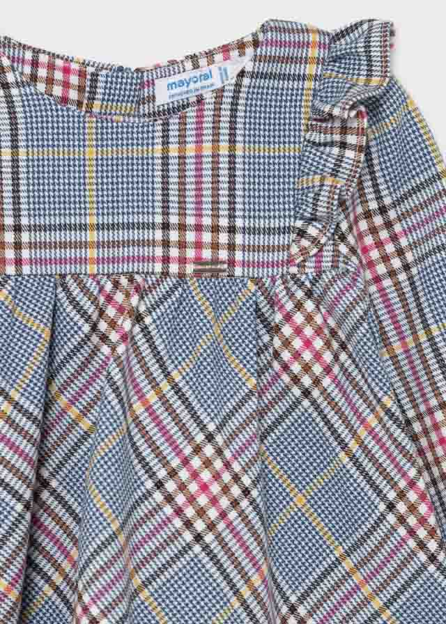 Mayoral Girls Winter Check dress for baby girl - 2917