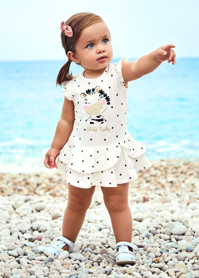 Mayoral Wild Baby Cream Dress - 1922 Mayoral Wild Baby Cream Dress - 1922