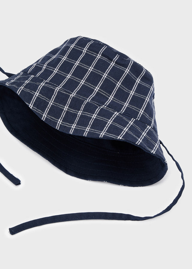 Mayoral Linen reversible hat baby boys