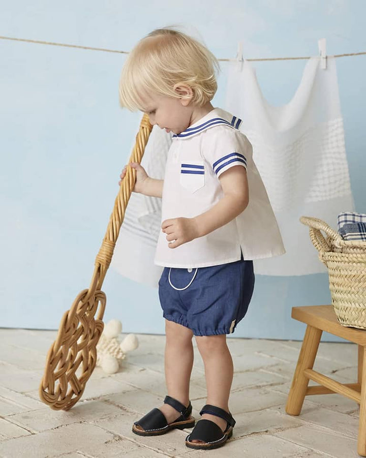 Martin Aranda Boys Sailor Style Shorts Set - 20046