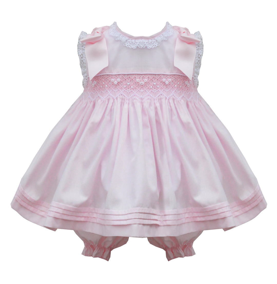 Pretty Originals Pink Dress Set For Baby Girls MT02029
