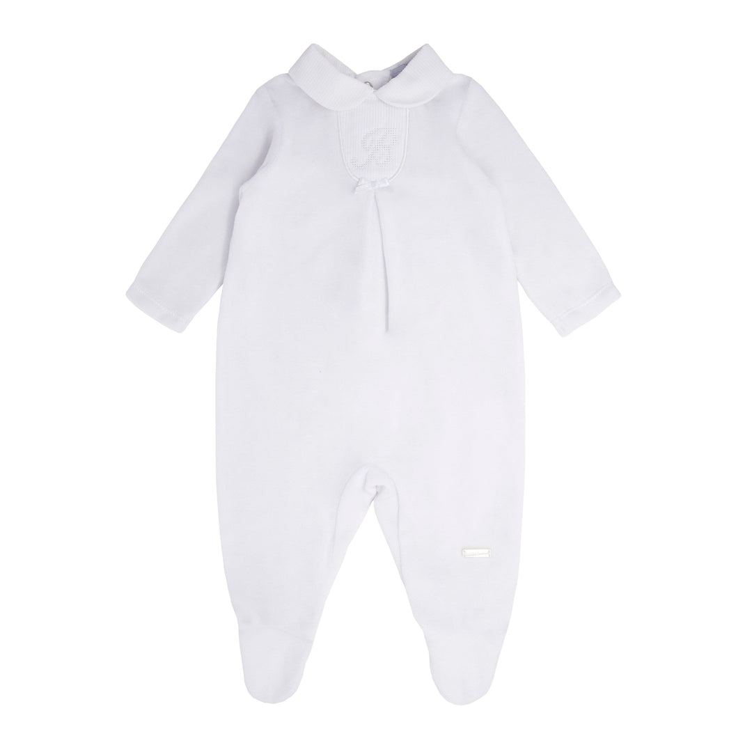 Blues Baby Unisex Velour Sleeper/Babygrow - BB0181